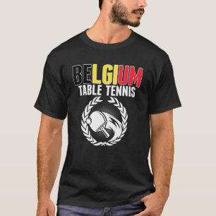 Belgisch Tennis Belgisch pingpongteam Steun T-shirt
