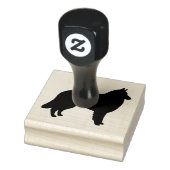 Belgisch Tervuren Hondenras Silhouette Rubberstempel (Stempel)