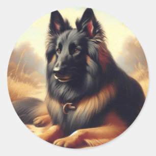 Belgisch Tervuren Schilderij Ronde Sticker