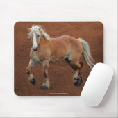 Belgisch trekpaard paardenliefhebber Mousepad Muismat (Met muis)