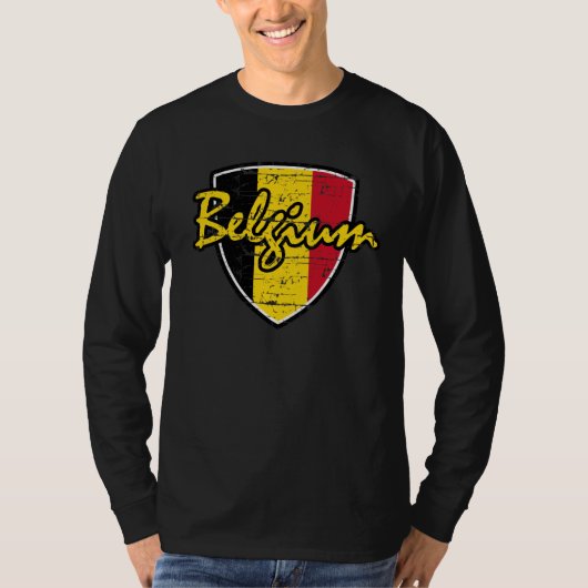 Belgisch vlaggenontwerp t-shirt (Voorkant)