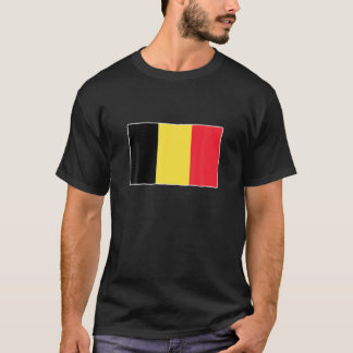 Belgisch vlagpatriottisch Belgisch sportondersteun T-shirt