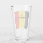 Belgisch voetbal glas (Achterkant)