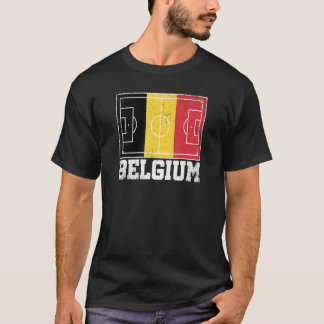 Belgisch voetballand vlag Belgische vlag T-shirt