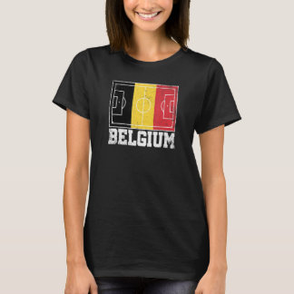 Belgisch voetballand vlag Belgische vlag T-shirt