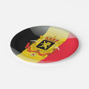 Belgisch wapenschild papieren bordje