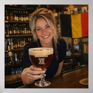 Belgische Alehouse Lach en Toast Poster