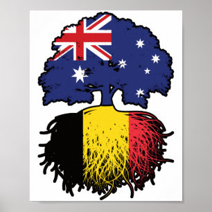 Belgische Australische Australië - boomstammen Poster