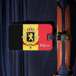 Belgische Bagagelabels, patriottische Belgische vl Bagagelabel