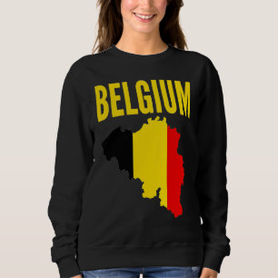 Belgische België Landkaart Vlag Trui