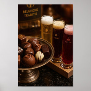 Belgische Bier- en Chocoladerituel Poster