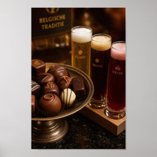 Belgische Bier- en Chocoladerituel Poster