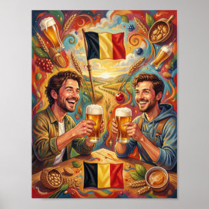 Belgische Bier Vriendschapsreis Poster