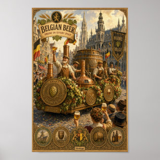 Belgische Brouwers Festival Optocht Poster