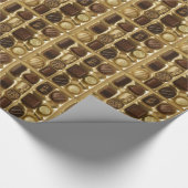 Belgische chocolade cadeaupapier (Hoek)