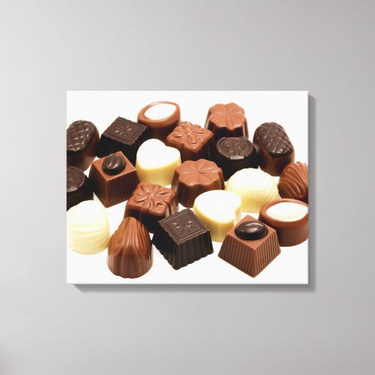 Belgische chocolade canvas afdruk (Voorkant)
