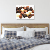 Belgische chocolade canvas afdruk (Insitu (Slaapkamer))