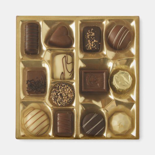 Belgische chocolade magneet (Voorkant)
