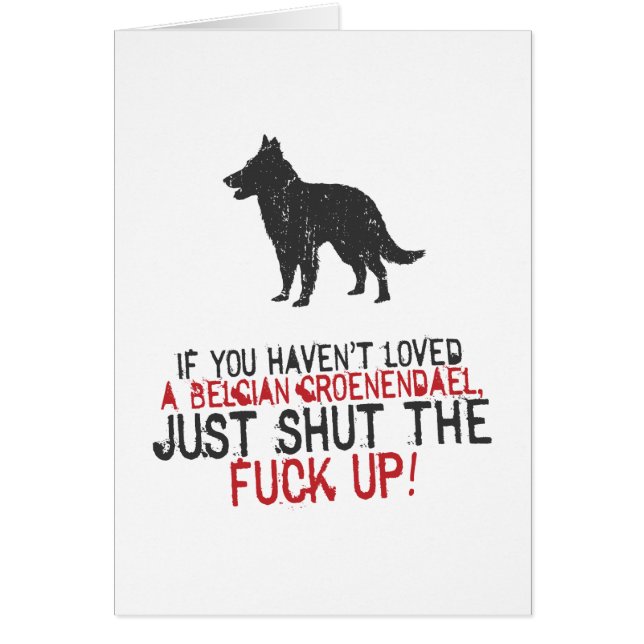 Belgische Groenendael (Voorkant)