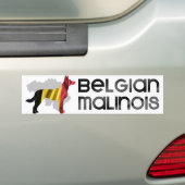 Belgische herder - Malinois Bumpersticker (Op auto)