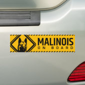 Belgische herder - Malinois Bumpersticker (Op auto)