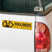 Belgische herder - Malinois Bumpersticker (Op Truck)