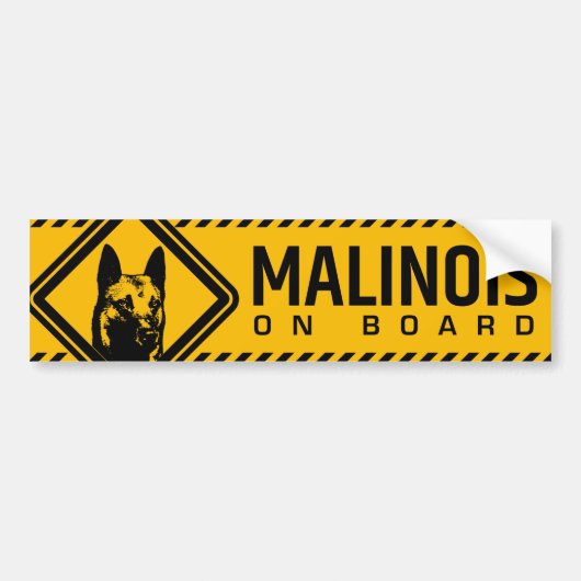Belgische herder - Malinois Bumpersticker (Voorkant)