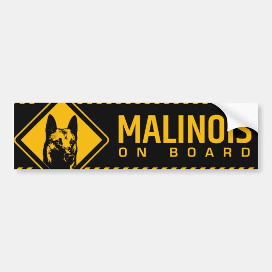 Belgische herder - Malinois Bumpersticker (Voorkant)