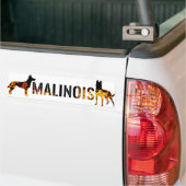 Belgische herder - Malinois Bumpersticker (Op Truck)