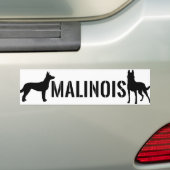 Belgische herder - Malinois Bumpersticker (Op auto)