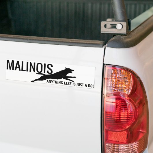 Belgische herder - Malinois Bumpersticker (Op Truck)