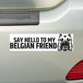 Belgische herder - Malinois Bumpersticker (Op auto)