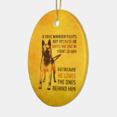 Belgische herder - Malinois - ware krijger Keramisch Ornament (Links)