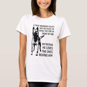 Belgische herder - Malinois - ware krijger T-shirt