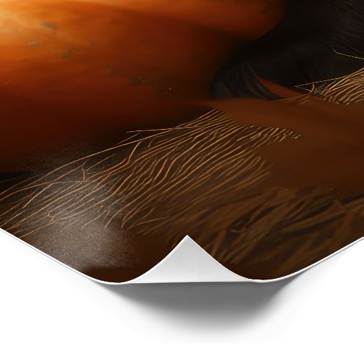 Belgische Herder Puppy Herfst Delight Pompoen Perfect Poster (Hoek)