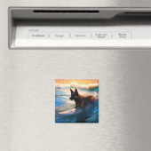 Belgische Herdershond  Branding Schilderen Magneet (Insitu (Vaatwasser))