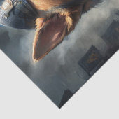 Belgische herdershond - Decoupage - Tissuepapier (Detail)