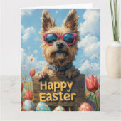 Belgische herdershond Easter Eggs Kaart (Voorkant)