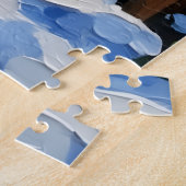 Belgische Herdershond Kerst Betoverd Bos Legpuzzel (Zijkant)