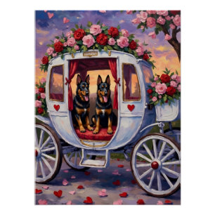 Belgische herdershond Valentijnsdag Perfect Poster