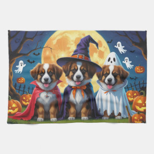 Belgische Herdershonden Pompoen Halloween Grappig Theedoek