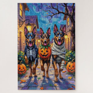 Belgische herdershonden trick-or-treating Hallowee Legpuzzel