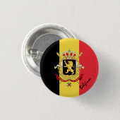 Belgische knop, patriottische Belgische vlag mode Ronde Button 3,2 Cm (Voorkant /achterkant)