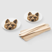Belgische Malinoi-hond 3D-geïnspireerd Handwaaier (Niet-gemonteerd)