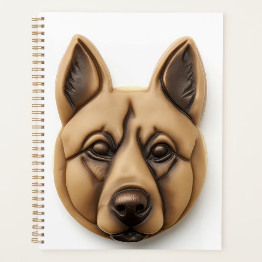Belgische Malinoi hond 3D geïnspireerd Planner (Voorkant)