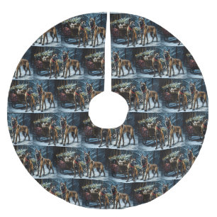 Belgische Malinoi Sneeuw Slede Kerst Decor Kerstboom Rok