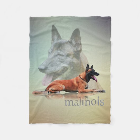 Belgische Malinois - Belgische herder - Mechelaar Fleece Deken (Voorkant)