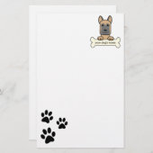 Belgische Malinois Briefpapier (Voorkant / Achterkant)