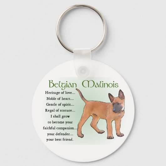Belgische Malinois Gifts Sleutelhanger (Voorkant)
