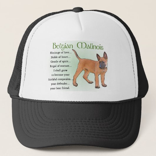 Belgische Malinois Gifts Trucker Pet (Voorkant)